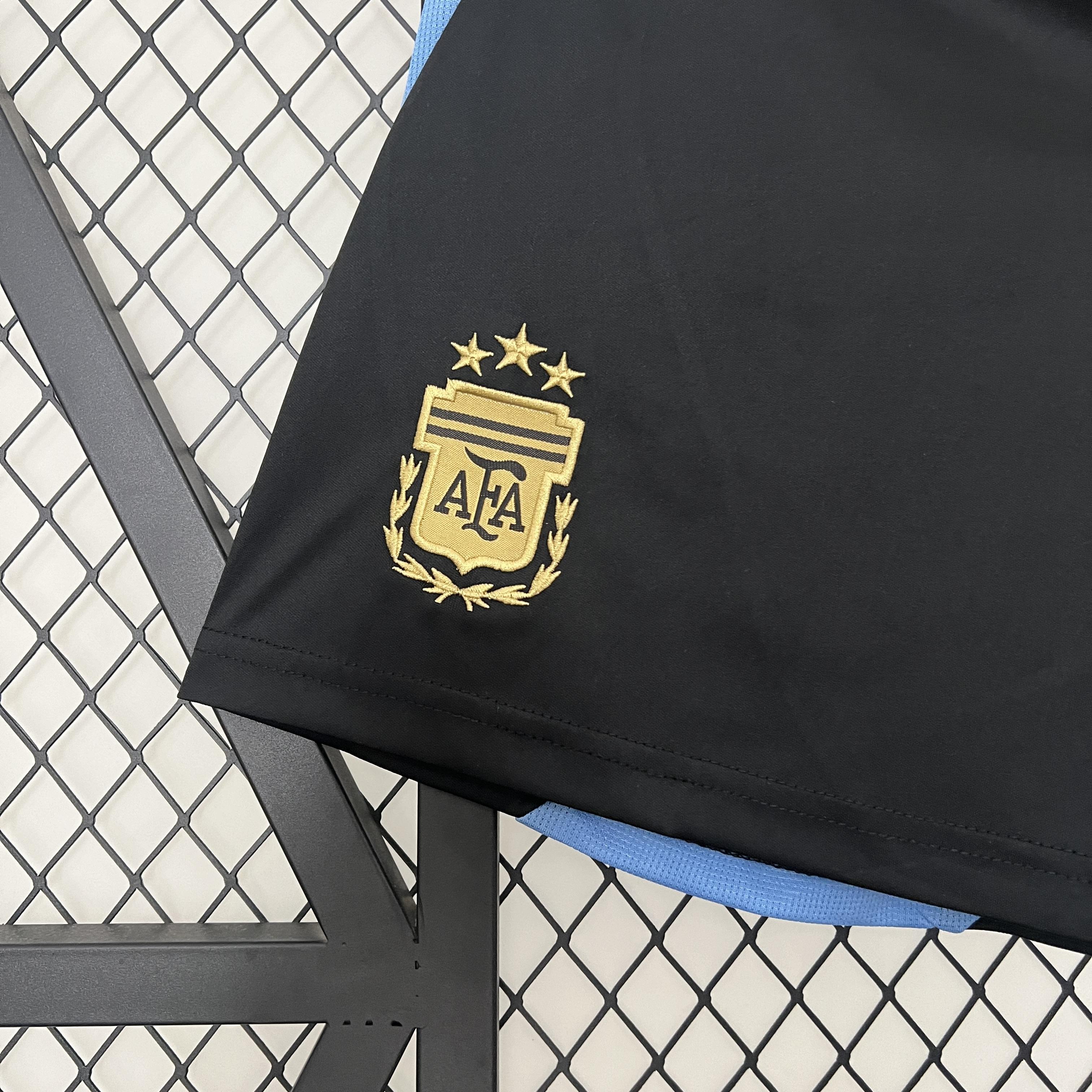 Miniatura de Short Argentina 2024 Entrenamiento negro