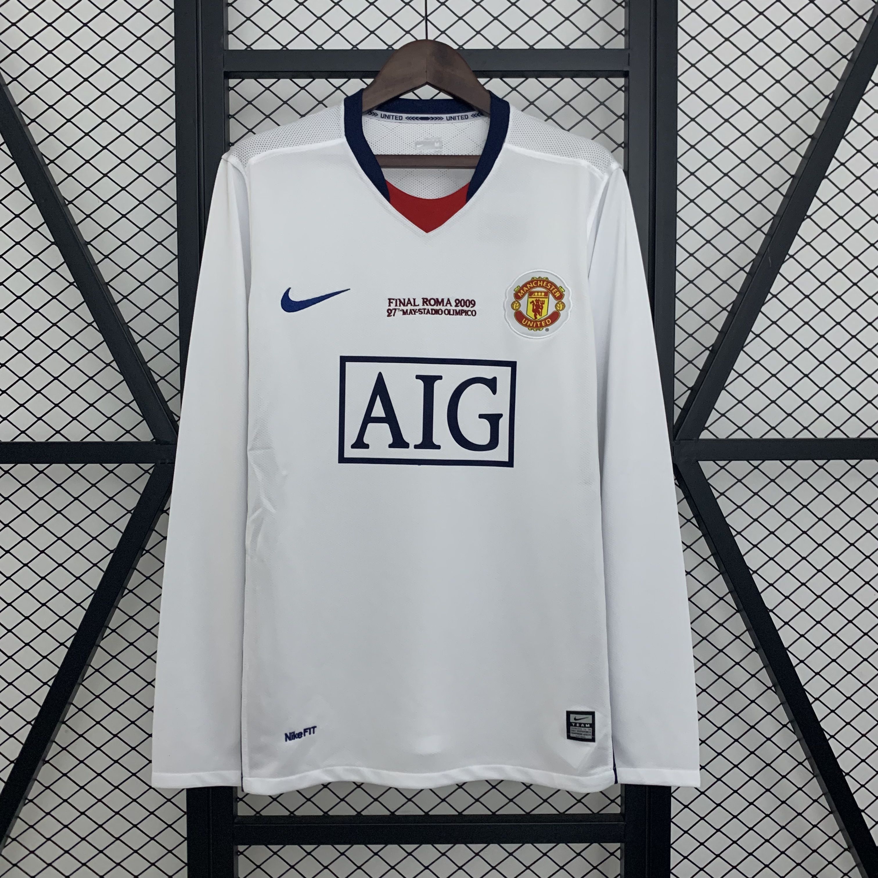 Manchester United 08/09 Visitante Manga Larga RETRO