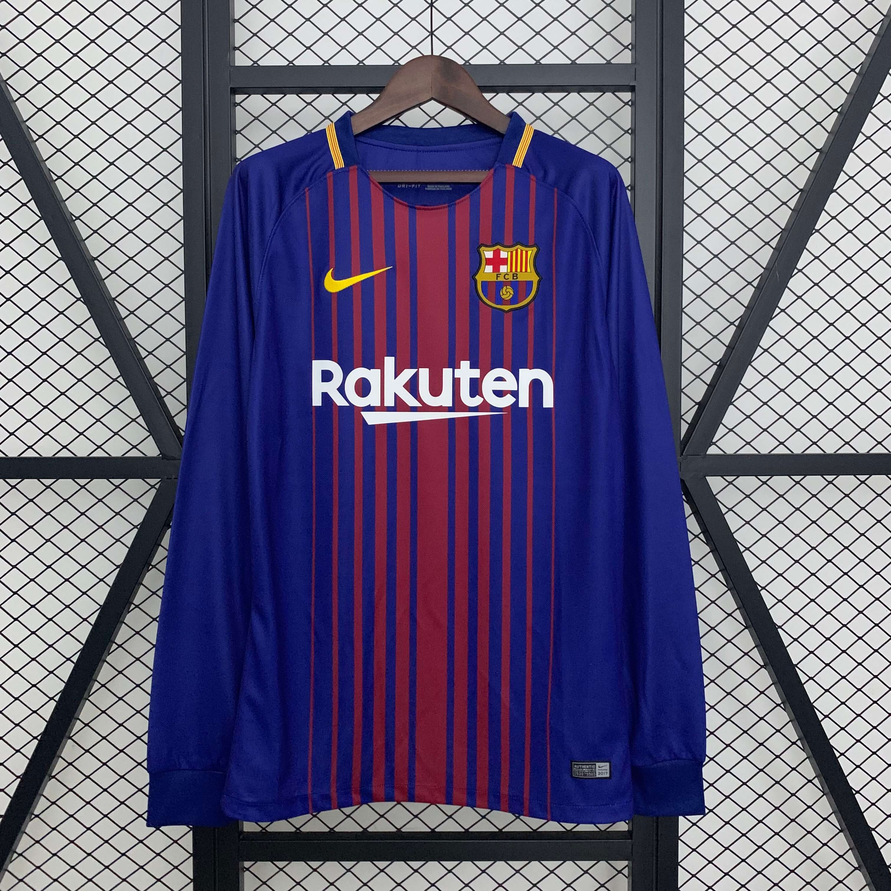 FC Barcelona 17/18 Local Manga Larga RETRO